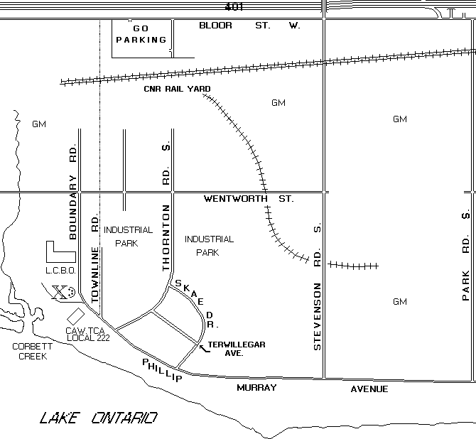 MAP OF CAMP X