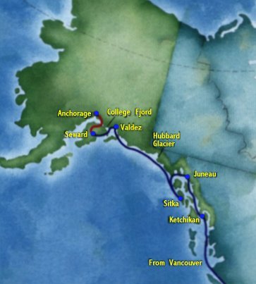 MAP OF ALASKA